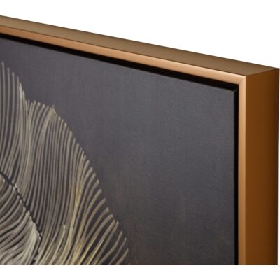 Moonflower - 60" X 60" - Satin Gold Floater Frame A0456 A0456 2