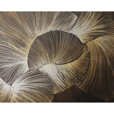 Moonflower - 60" X 60" - Satin Gold Floater Frame A0456 A0456 3