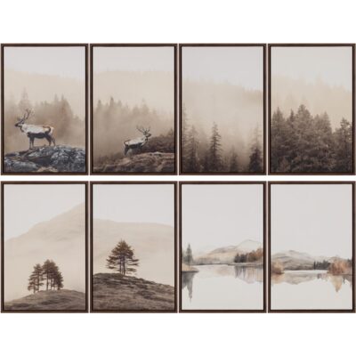 Silent Lake I - 20" X 30" - Brown Floater Frame 11 Silent Lake I - 20" X 30" - Brown Floater Frame A0463 A0463 3