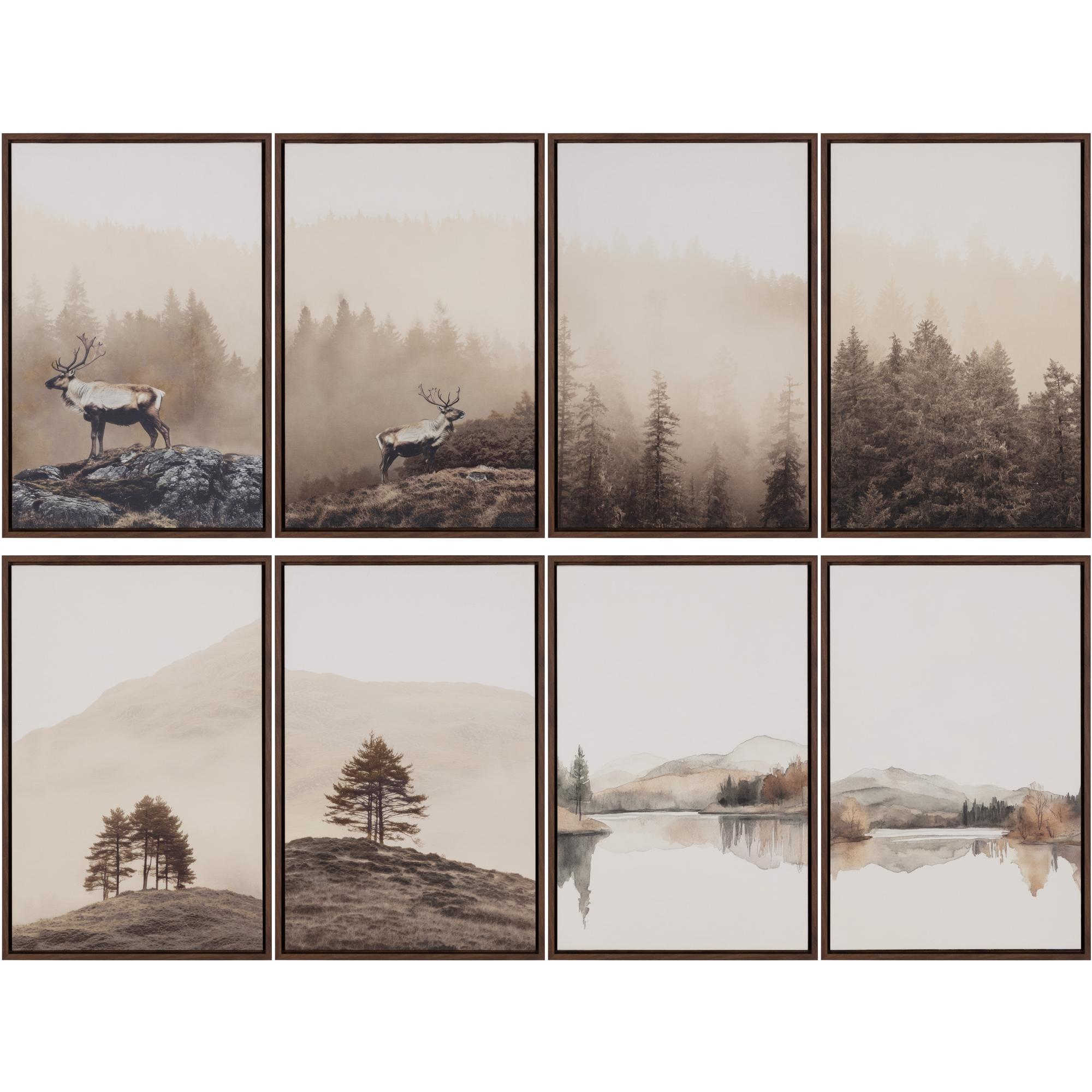 Silent Lake I - 20" X 30" - Brown Floater Frame 3 Silent Lake I - 20" X 30" - Brown Floater Frame - Image 3