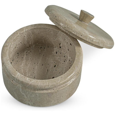Valencia Round Travertine Box AI-1020-34 AI 1020 34 Valencia diagR open silo