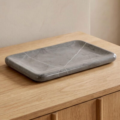 Petra Marble Catchall Grey Marble AI-1021-15 AI 1021 15 10