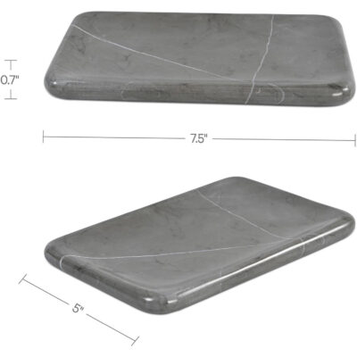 Petra Marble Catchall Grey Marble AI-1021-15 AI 1021 15 70 dim