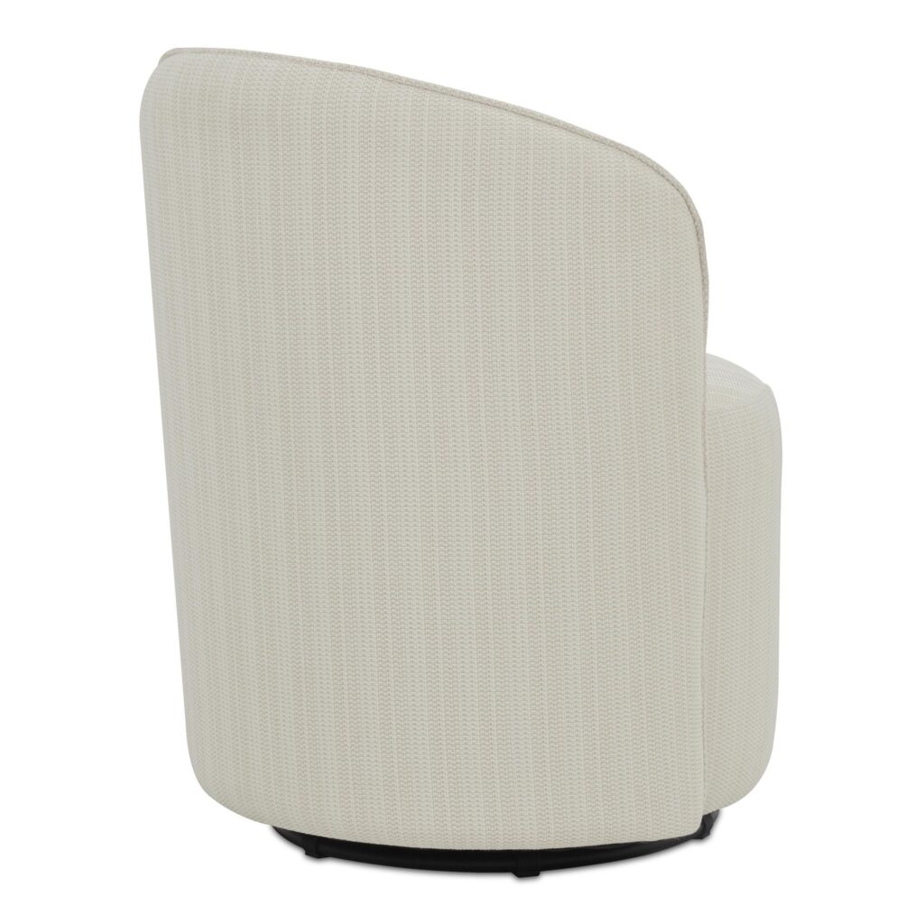 Sylvie Outdoor Swivel Dining Chair Cream - Image 3