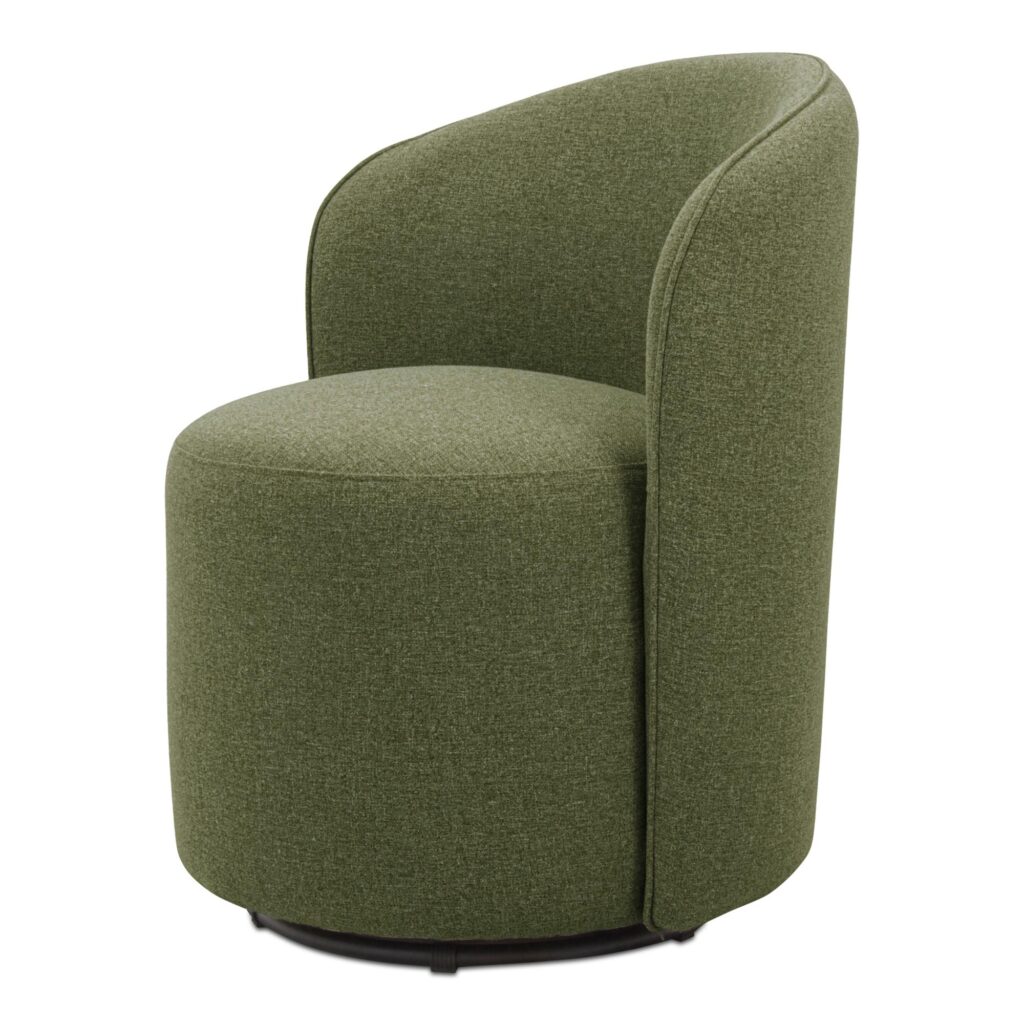 Sylvie Outdoor Swivel Dining Chair Green - Image 2