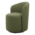 Sylvie Outdoor Swivel Dining Chair Green AZ-1001-16 AZ 1001 16 Sylvie diagL shadsilo