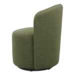 Sylvie Outdoor Swivel Dining Chair Green AZ-1001-16 AZ 1001 16 Sylvie side left shadsilo