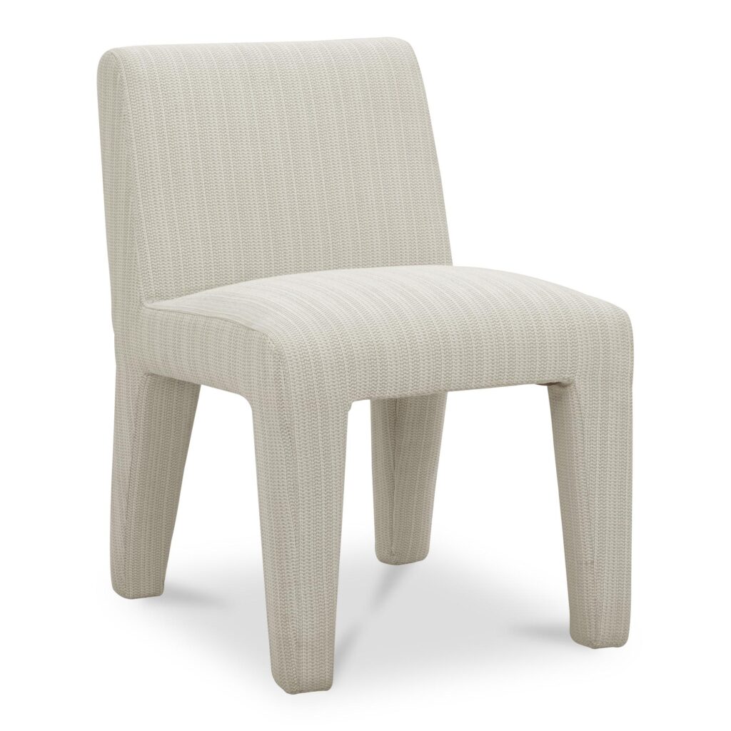 Verona Outdoor Dining Chair Cream - Image 2