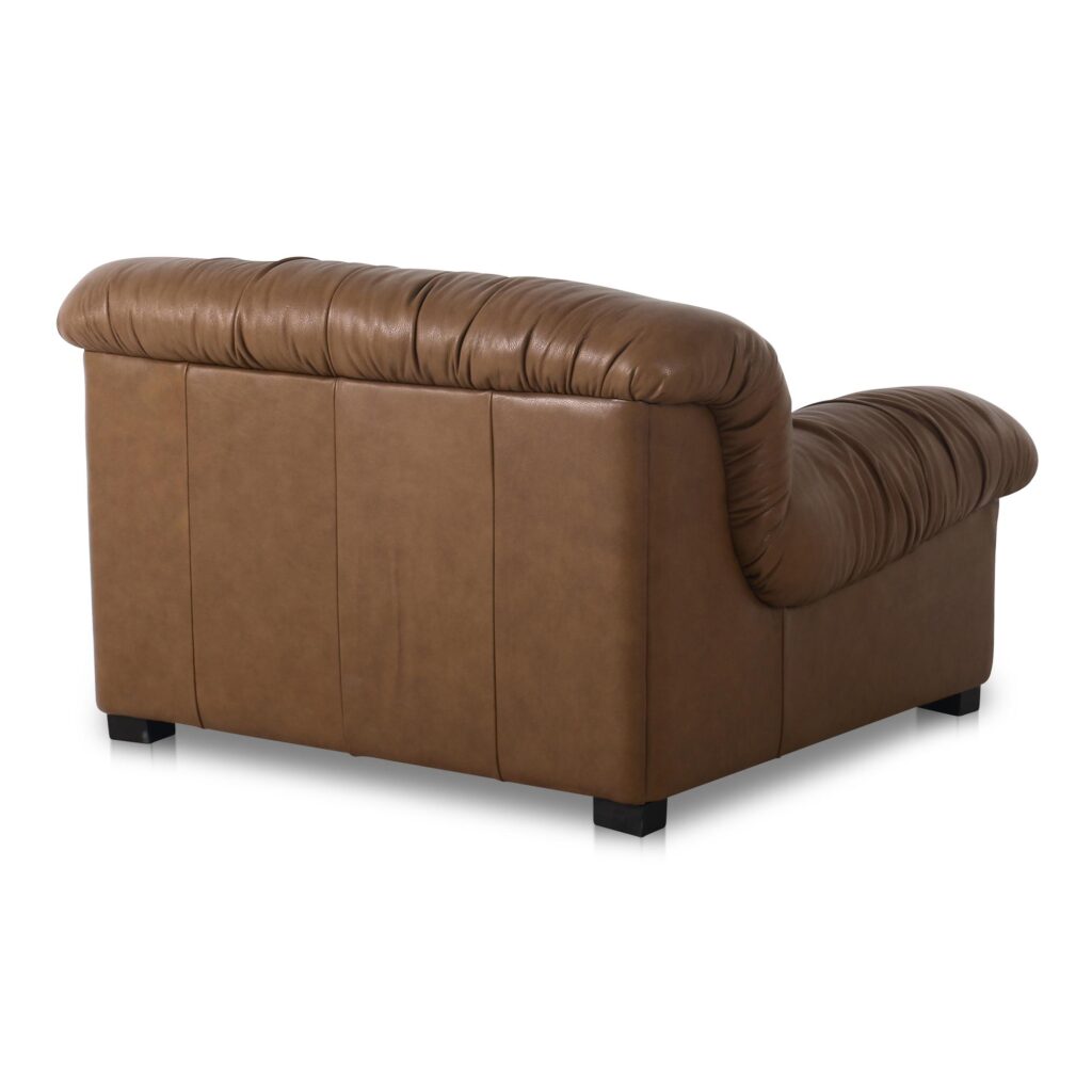 Halston Lounge Chair Tan Leather - Image 3