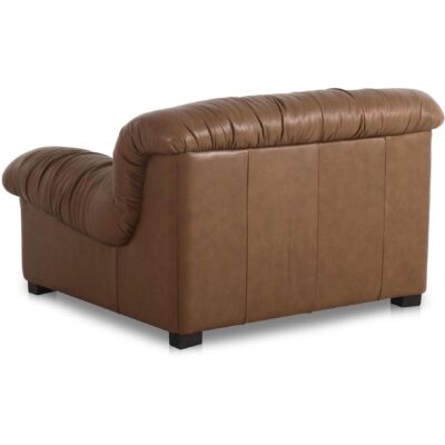 Halston Lounge Chair Tan Leather 7 Halston Lounge Chair Tan Leather AZ-1004-03 AZ 1004 03 Halston diagR back shadsilo