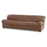 Halston Sofa Tan Leather AZ-1005-03 AZ 1005 03 Halston diagL shadsilo