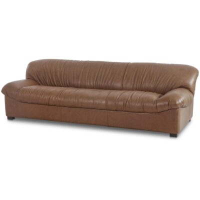 Halston Sofa Tan Leather AZ-1005-03 AZ 1005 03 Halston diagL shadsilo