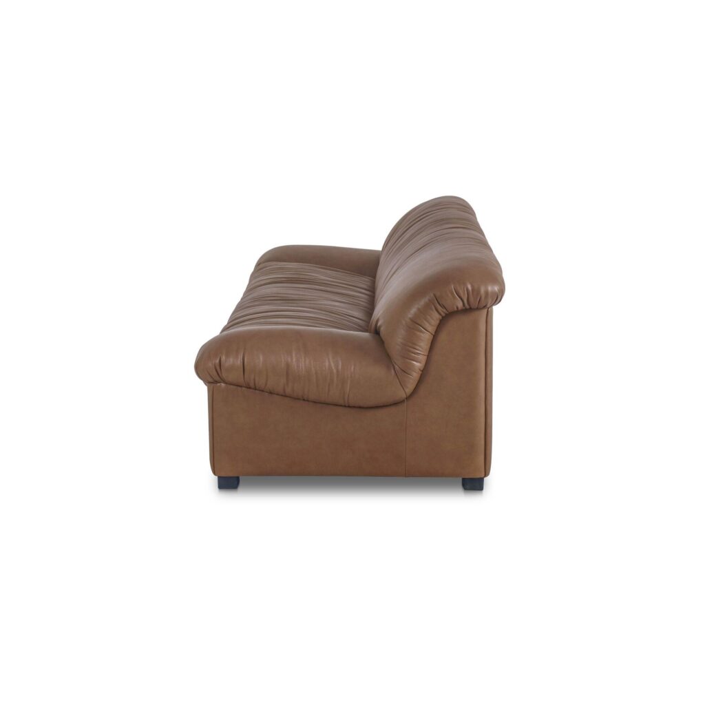 Halston Sofa Tan Leather - Image 4