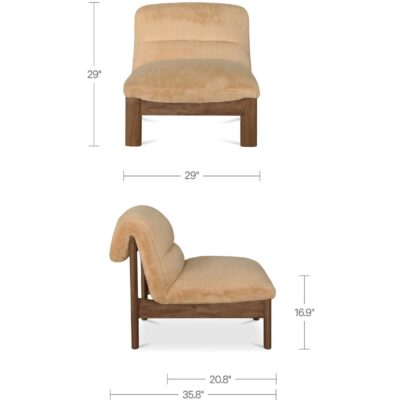 Pierce Accent Chair Faux Fur AZ-1006-14 AZ 1006 14 70 dim