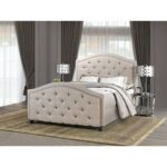 Brassex King Platform Bed B2000K-BEI B2000K BEI 2