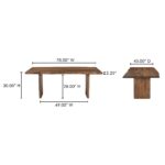 Lila Small Dining Table Brown BB-1015-03-0 BB 1015 03 0 70