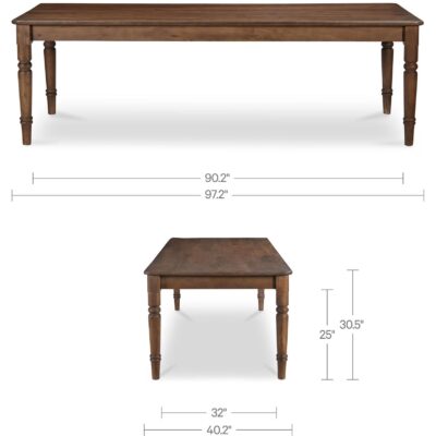 Russet Dining Table Brown BB-1021-03 BB 1021 03 70