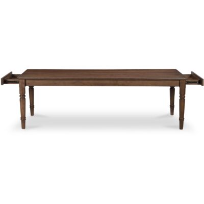 Russet Dining Table Brown BB-1021-03 BB 1021 03 Russet front open shadsilo
