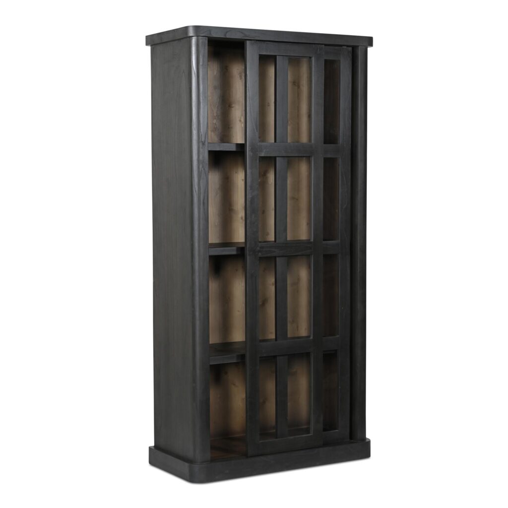 Mona Tall Cabinet Black - Image 2