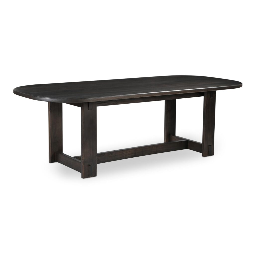 Glenn Oval Dining Table Dark Brown - Image 2