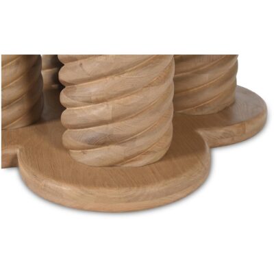 Treccia Round Dining Table Oak BB-1028-24-0 BB 1028 24 0 Treccia closeup01 shadsilo