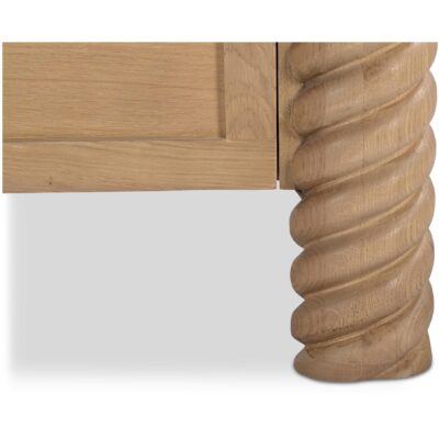 Treccia 2 Drawer Nightstand Oak BB-1031-24 BB 1031 24 Treccia closeup01 shadsilo
