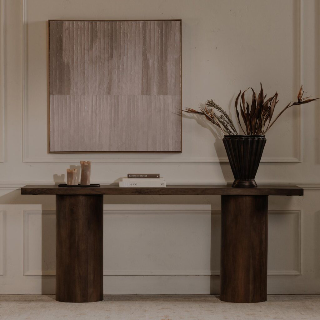 Hadley Console Table Warm Brown - Image 7