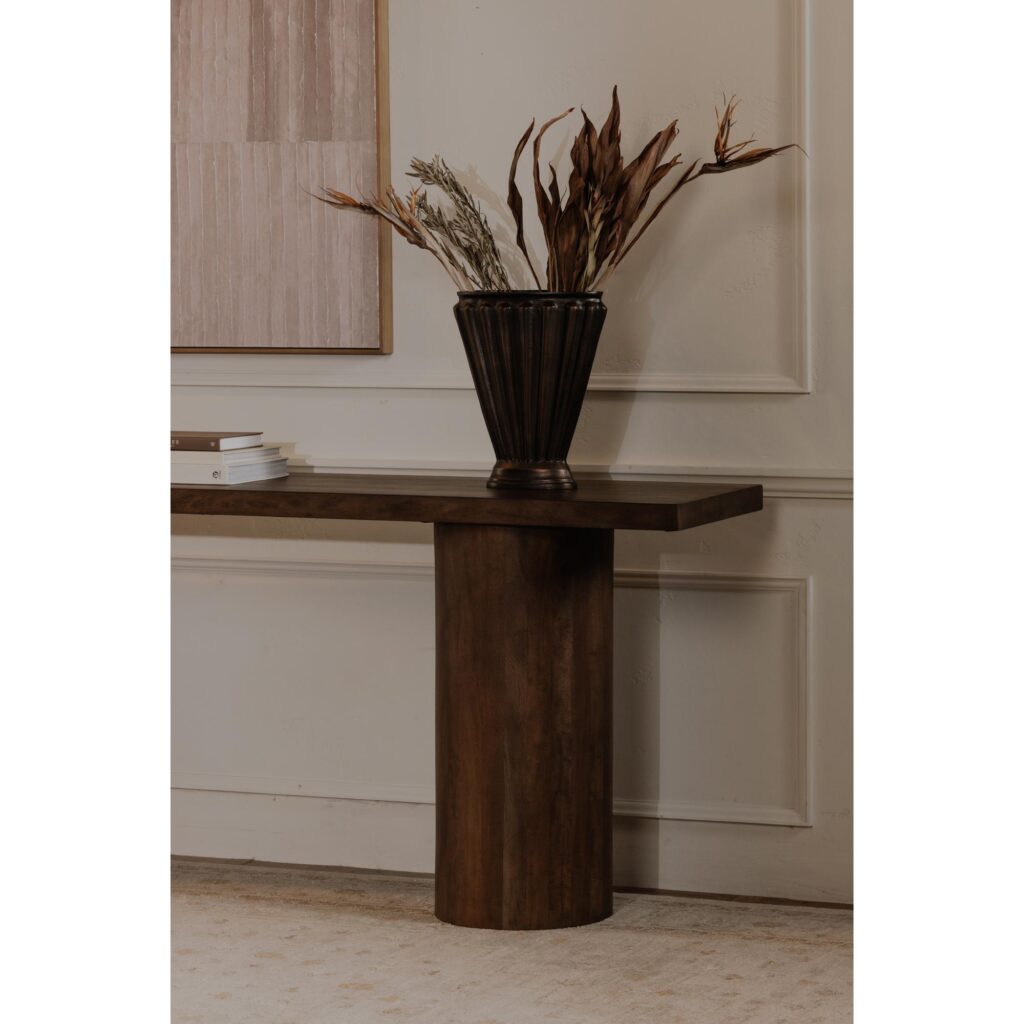 Hadley Console Table Warm Brown - Image 6