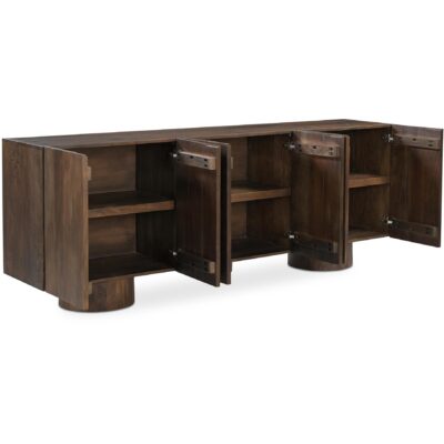 Hadley Sideboard Warm Brown BB-1036-20 BB 1036 20 Hadley front open shadsilo