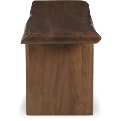 Lila Dining Bench Small Brown BB-1038-03-0 BB 1038 03 0 Lila side right shadsilo