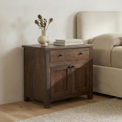 Gene Charging Nightstand Dark Brown BB-1039-20 BB 1039 20 01