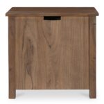Gene Charging Nightstand Dark Brown BB-1039-20 BB 1039 20 Gene back shadsilo