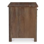 Gene Charging Nightstand Dark Brown BB-1039-20 BB 1039 20 Gene side left shadsilo
