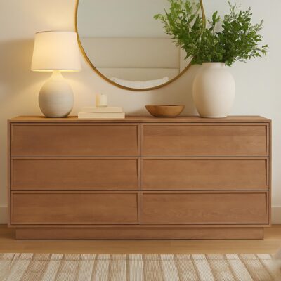Hudson 6 Drawer Dresser Natural BB-1046-24 BB 1046 24 10