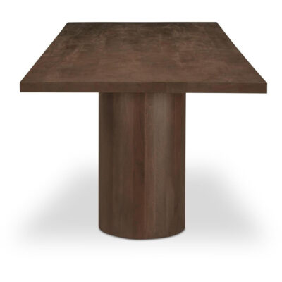 Hadley Dining Table Small Warm Brown BB-1047-20-0 BB 1047 20 0 Hadley side right shadsilo