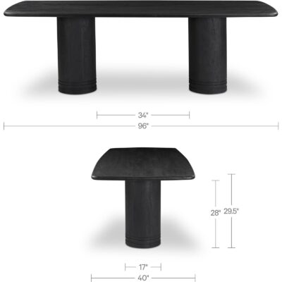 Daphne Dining Table Large Black 5 Daphne Dining Table Large Black BB-1050-02-0 BB 1050 02 0 70 dim