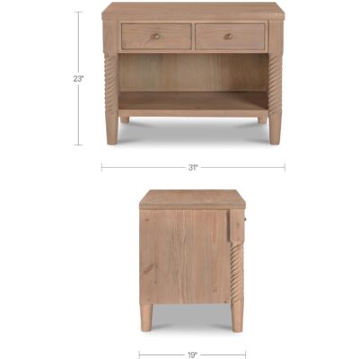 Joni Nightstand Natural 5 Joni Nightstand Natural BB-1051-24 BB 1051 24 70 dim