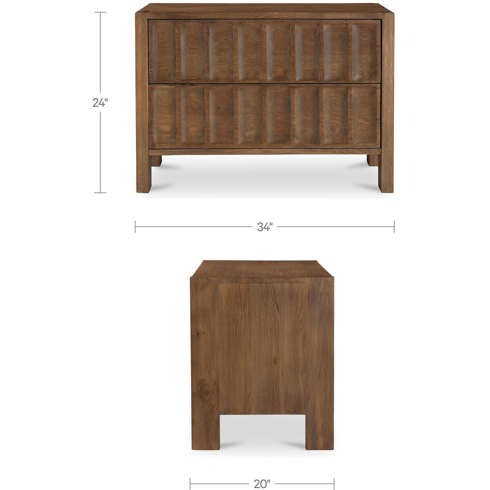 Roland Nightstand Brown 3 Roland Nightstand Brown - Image 3