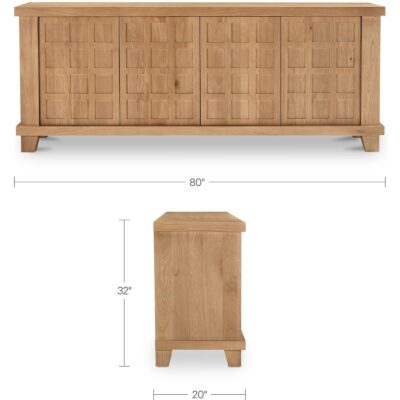 Enya Sideboard Natural Oak BB-1057-24 BB 1057 24 70 dim