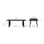 Malibu Dining Table Black Ash BC-1046-02 BC 1046 02 70