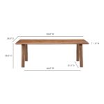 Malibu Dining Table Walnut BC-1046-03 BC 1046 03 70