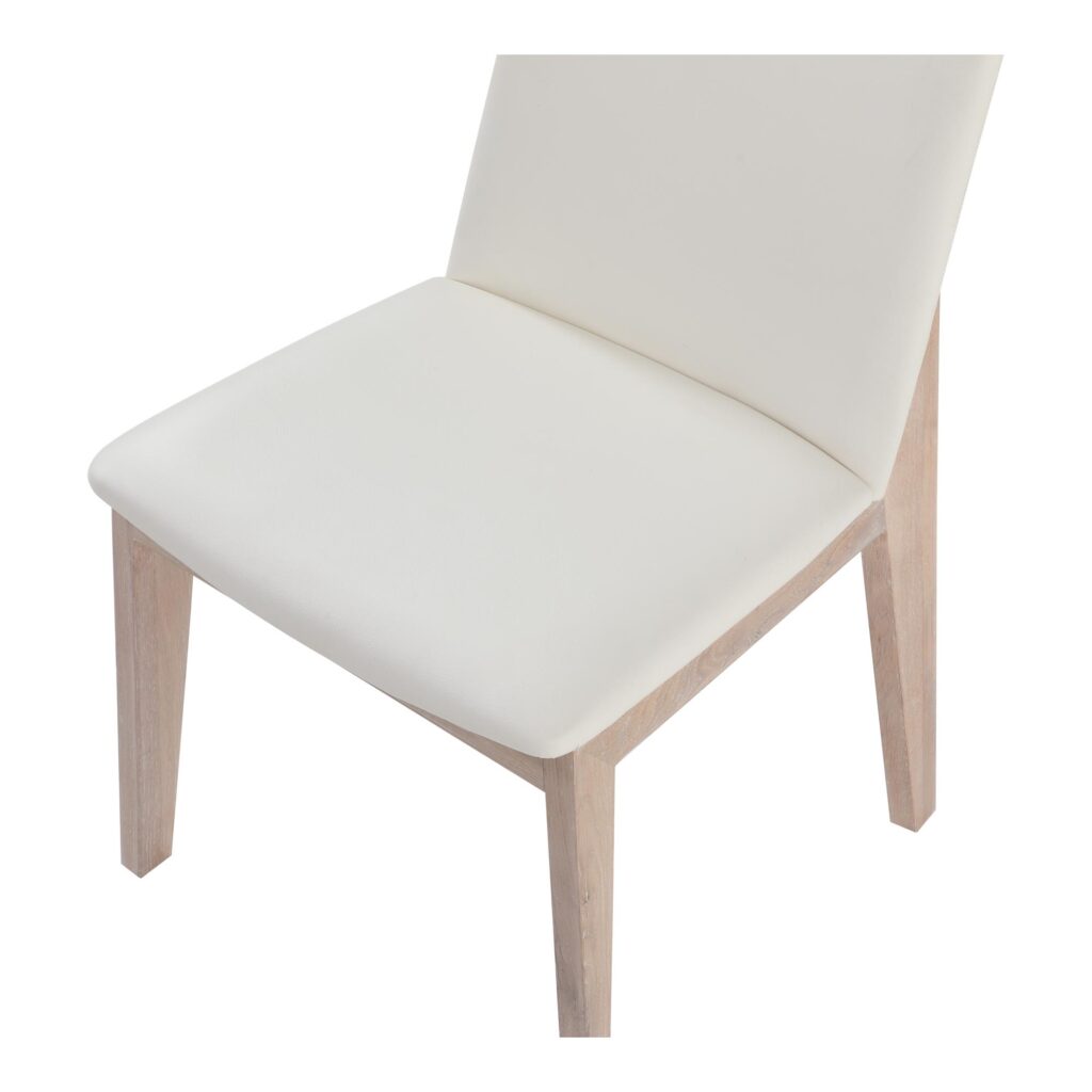 Deco Oak Dining Chair White Pvc (Set of 2) BC-1086-05 BC 1086 05 04