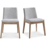 Deco Oak Dining Chair Light Grey (Set of 2) BC-1086-29 BC 1086 29 81
