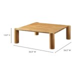 Post Coffee Table White Oak BC-1096-18-0 BC 1096 18 70