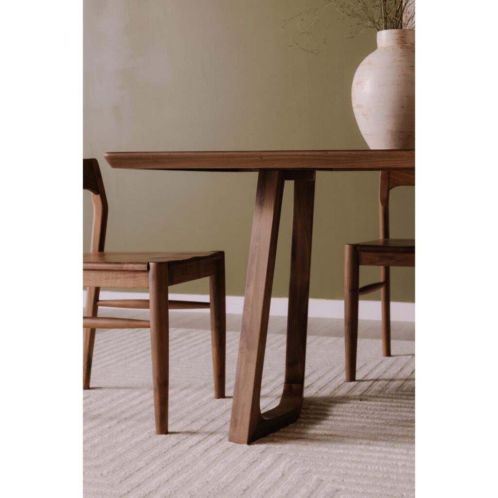 Silas Dining Table Walnut Brown - Image 5