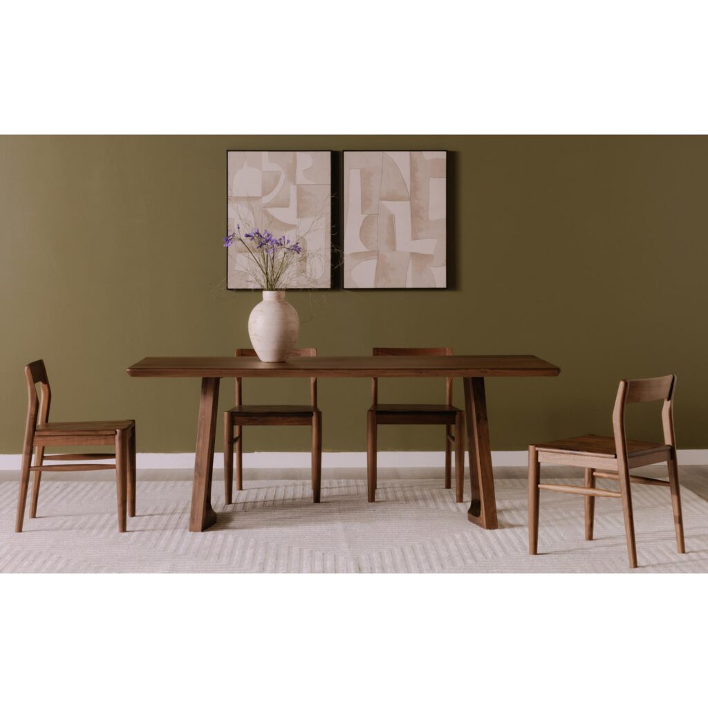 Silas Dining Table Walnut Brown - Image 6