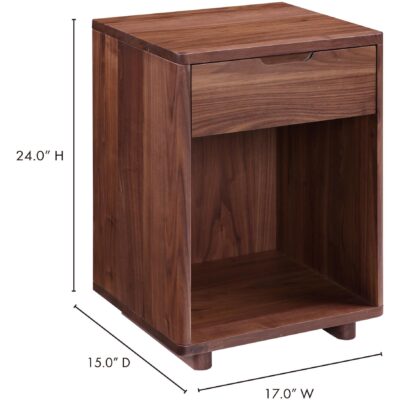 Osamu Walnut Nightstand 17 Osamu Walnut Nightstand BC-1103-24 BC 1103 24 70