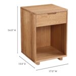 Osamu Oak Nightstand BC-1104-24 BC 1104 24 70