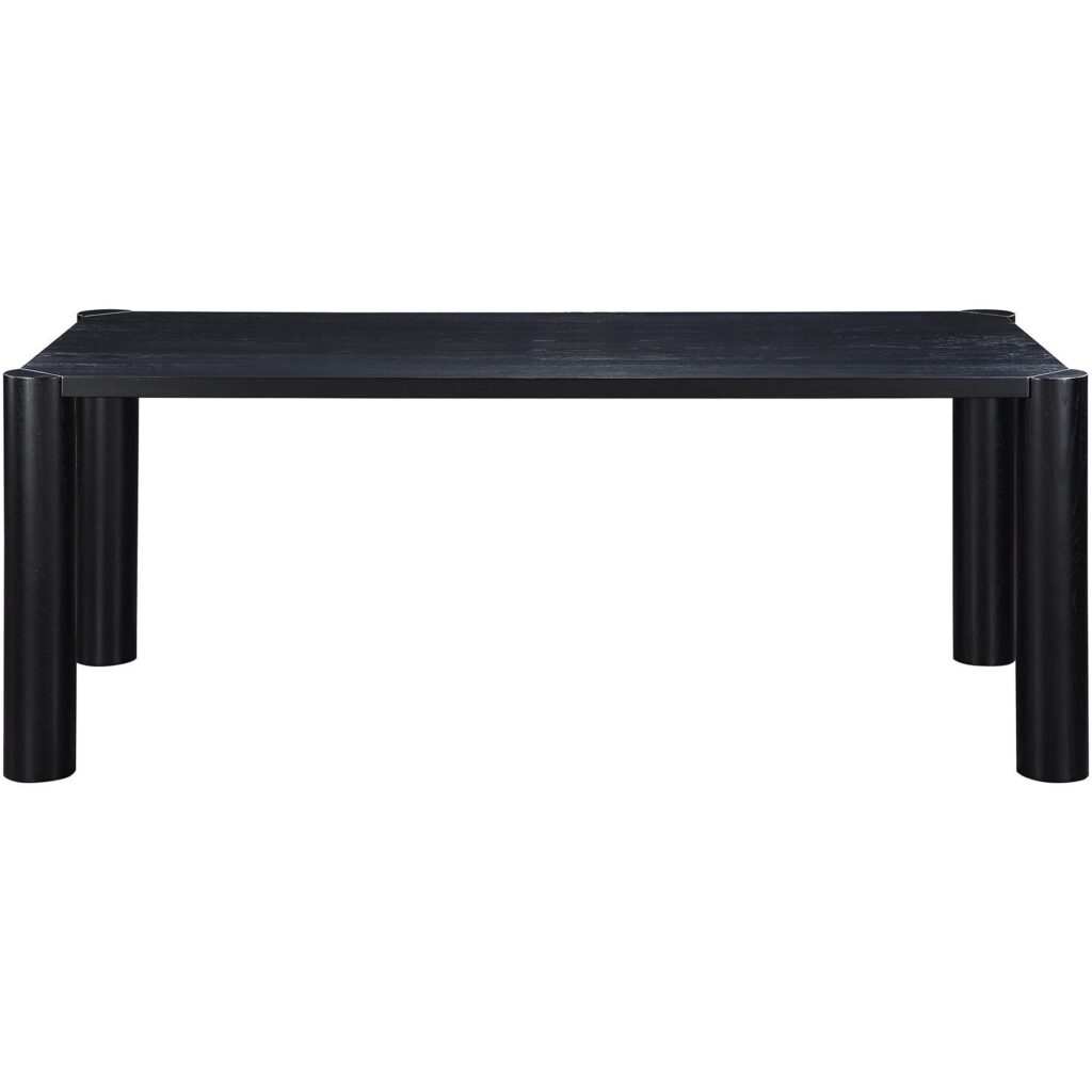 Post Dining Table Oak Black