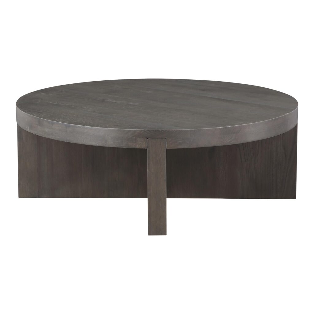 Folke Round Coffee Table Dark Brown - Image 2